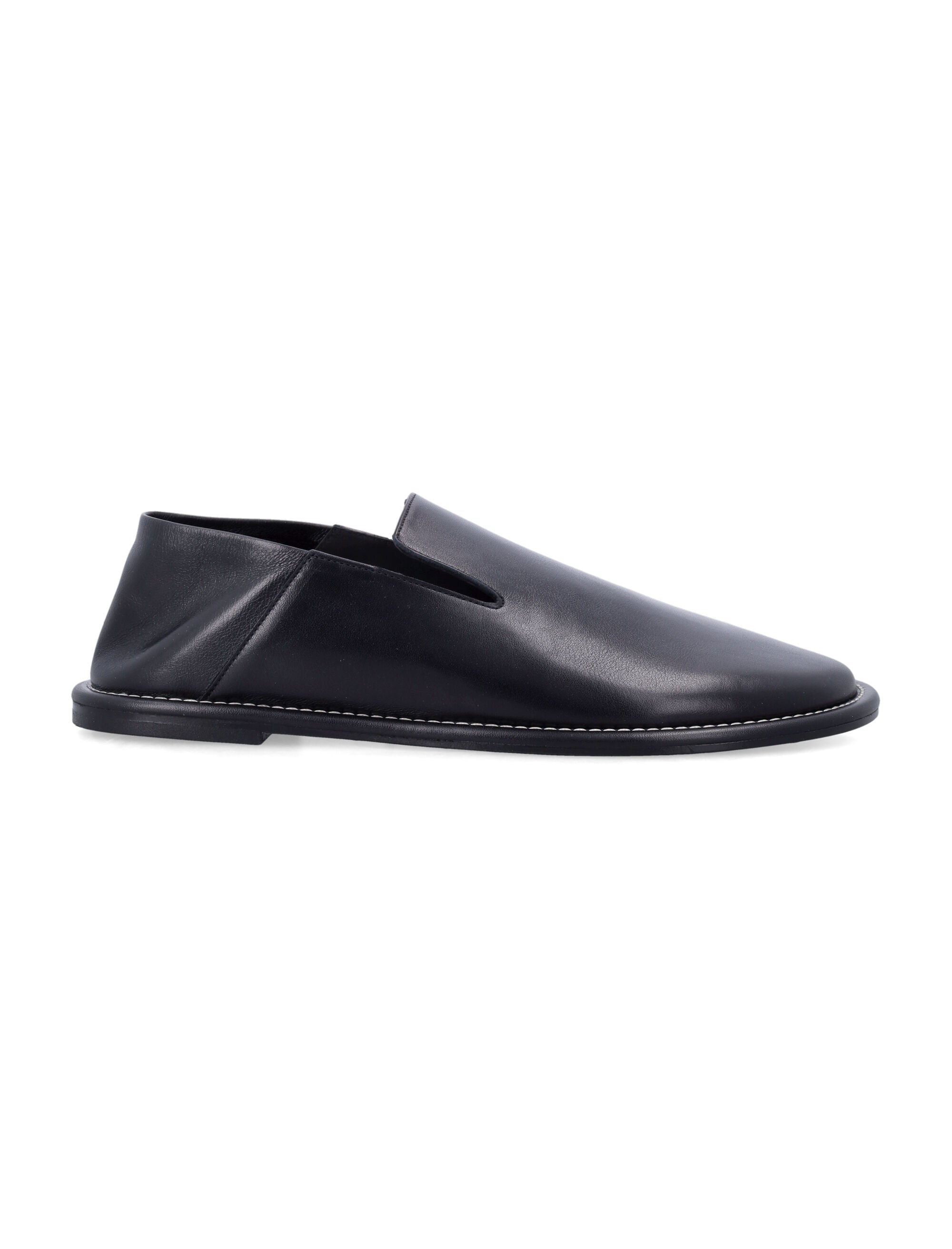 Ami Paris Black Leather Loafers