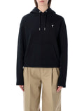 Ami Paris de Cœur cropped hoodie Black Cotton Sweatshirt