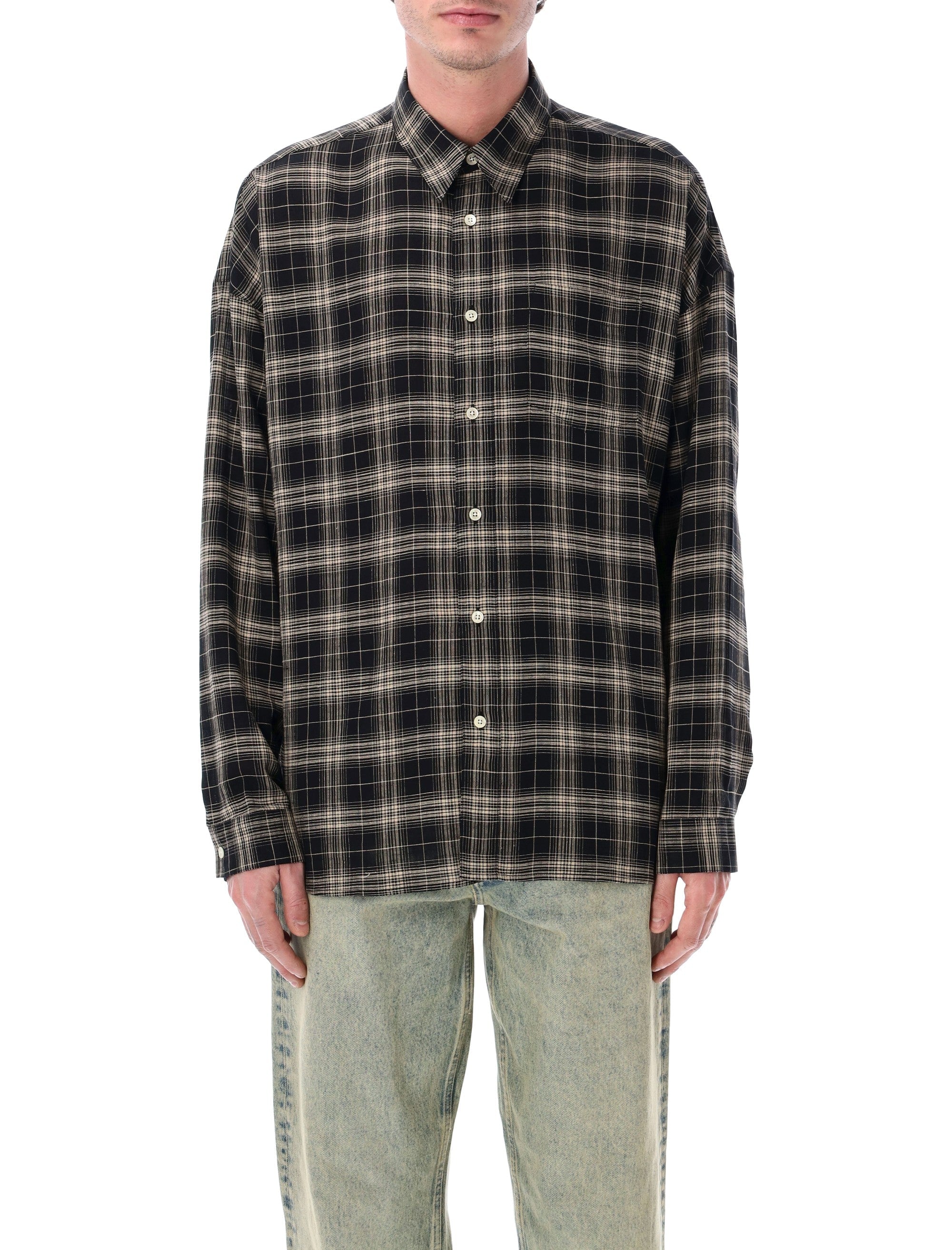 Sunflower Stable loose linen shirt Black Viscose