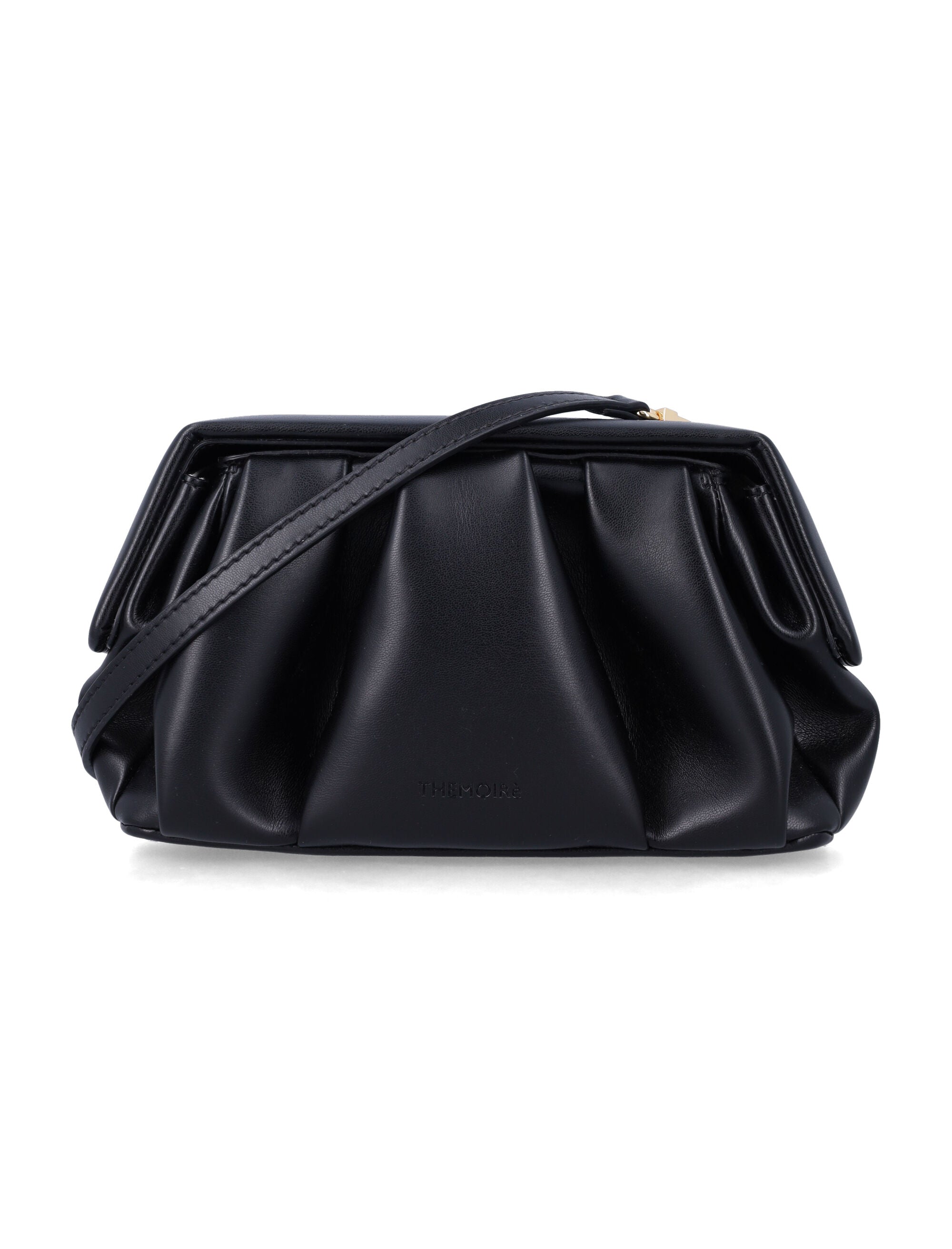 Themoirè Athena pochette Black Polyurethane Clutch