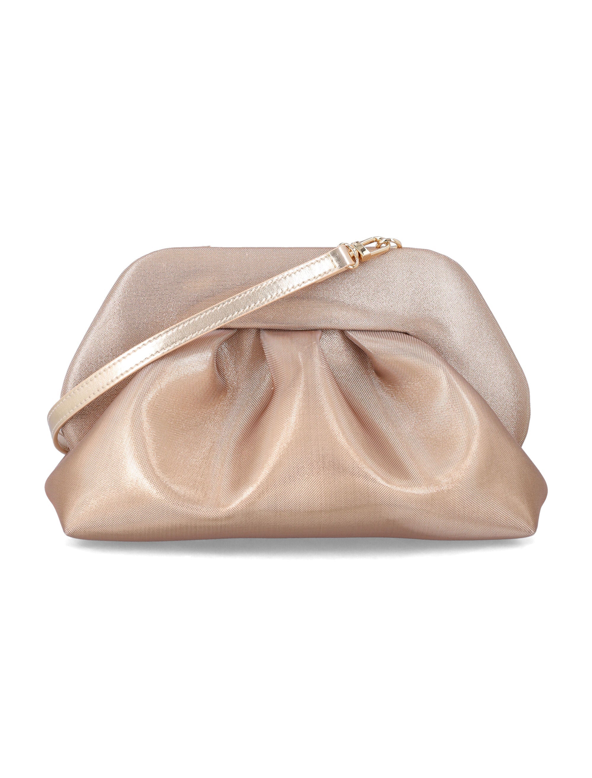 Themoirè Bios Mesh clutch Gold Recycled Polyester