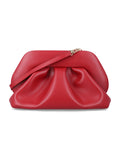 Themoirè Bios vegan medium clutch Red Chilli Polyurethane