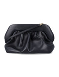 Themoirè Bios clutch Black Polyurethane