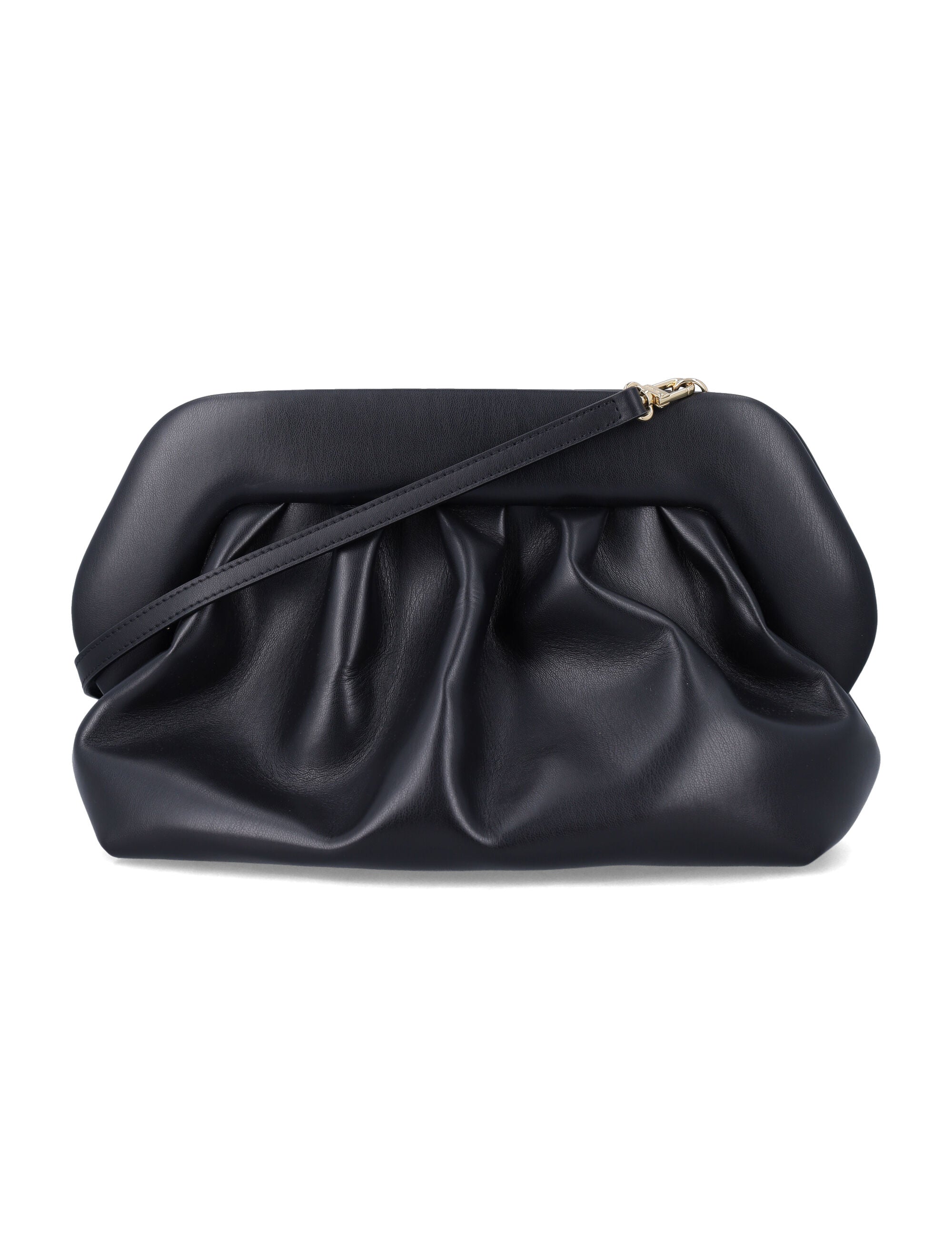 Themoirè Bios clutch Black Polyurethane