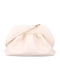 Themoirè Bios medium clutch Cream Polyurethane