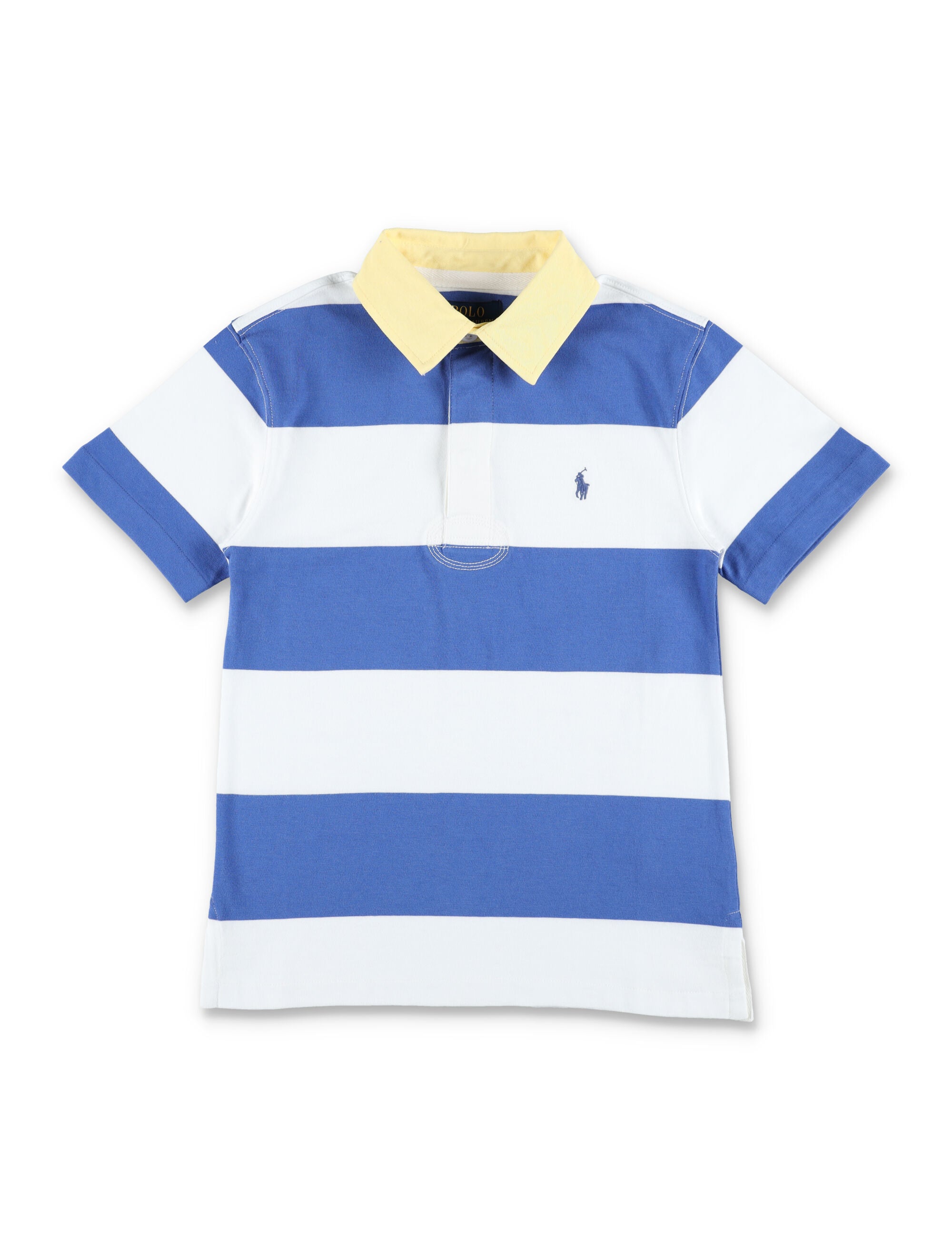 Polo Ralph Lauren striped cotton Rugby shirt for kids White/blue Tshirt