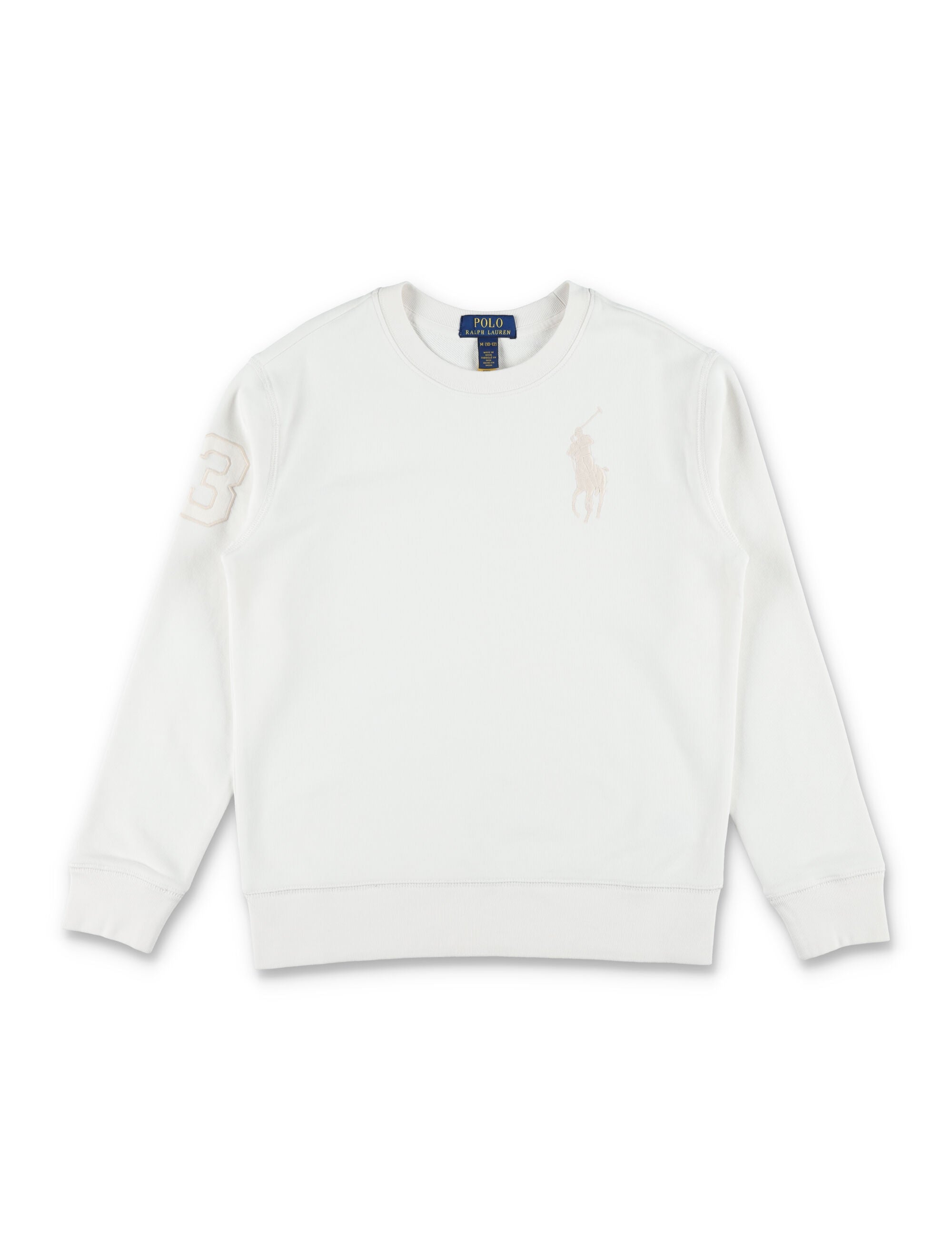 Polo Ralph Lauren kids Big Pony sweatshirt White Cotton
