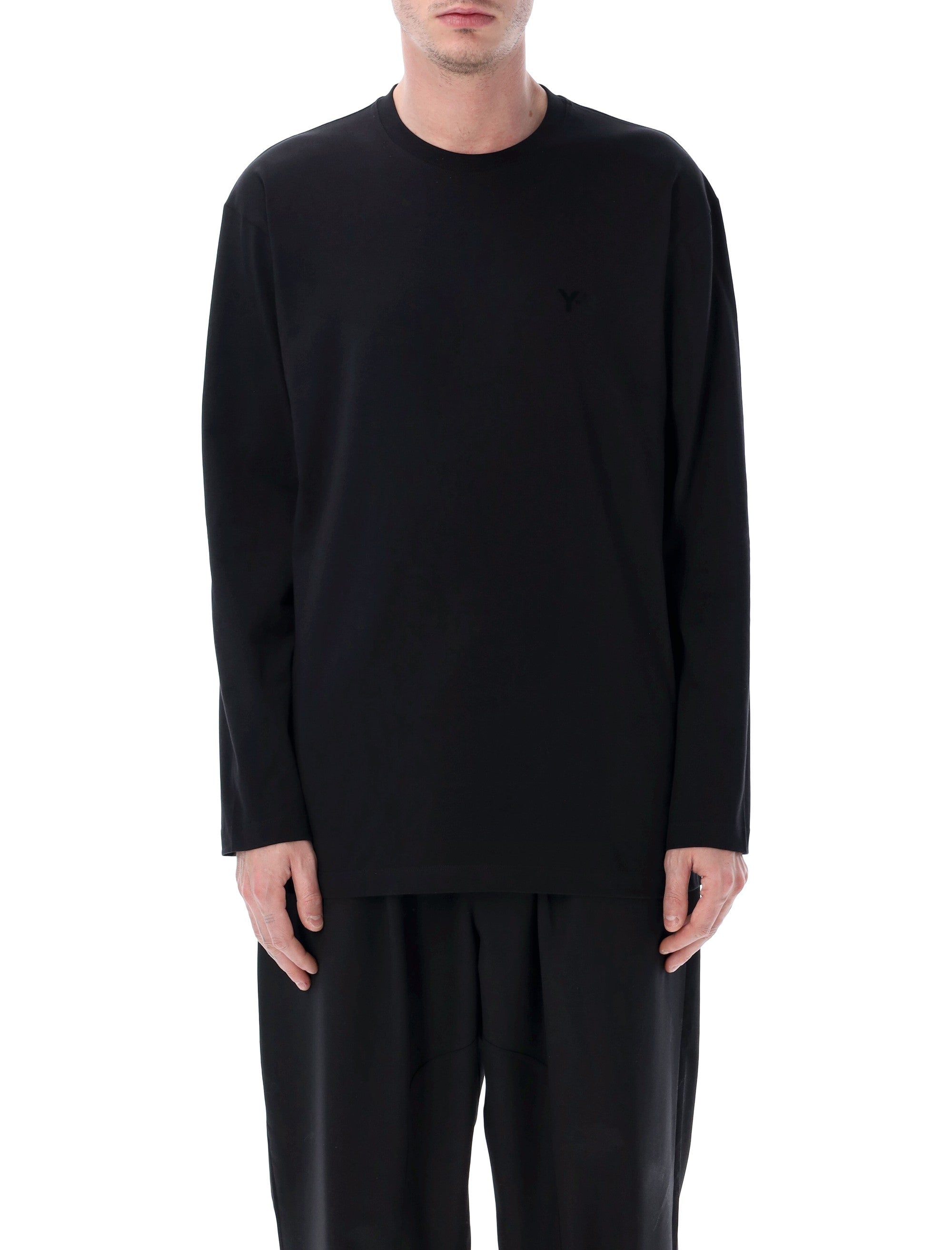 Y-3 long sleeve black jersey t-shirt Cotton Tshirt