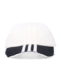 Y-3 Stripes off-white cap Off White/black Cotton Hat