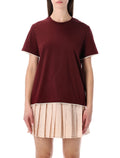 Moncler cotton logo T-shirt Amaranto