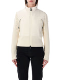 Moncler Grenoble padded zip-up cotton cardigan White Polyester