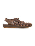 Keen Uneek Two-Cord Sandals - Dark Heart Upper Recycled Fabric Sole