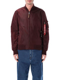 Alpha Industries MA-1 TT nylon bomber jacket Dk Maroon Lining