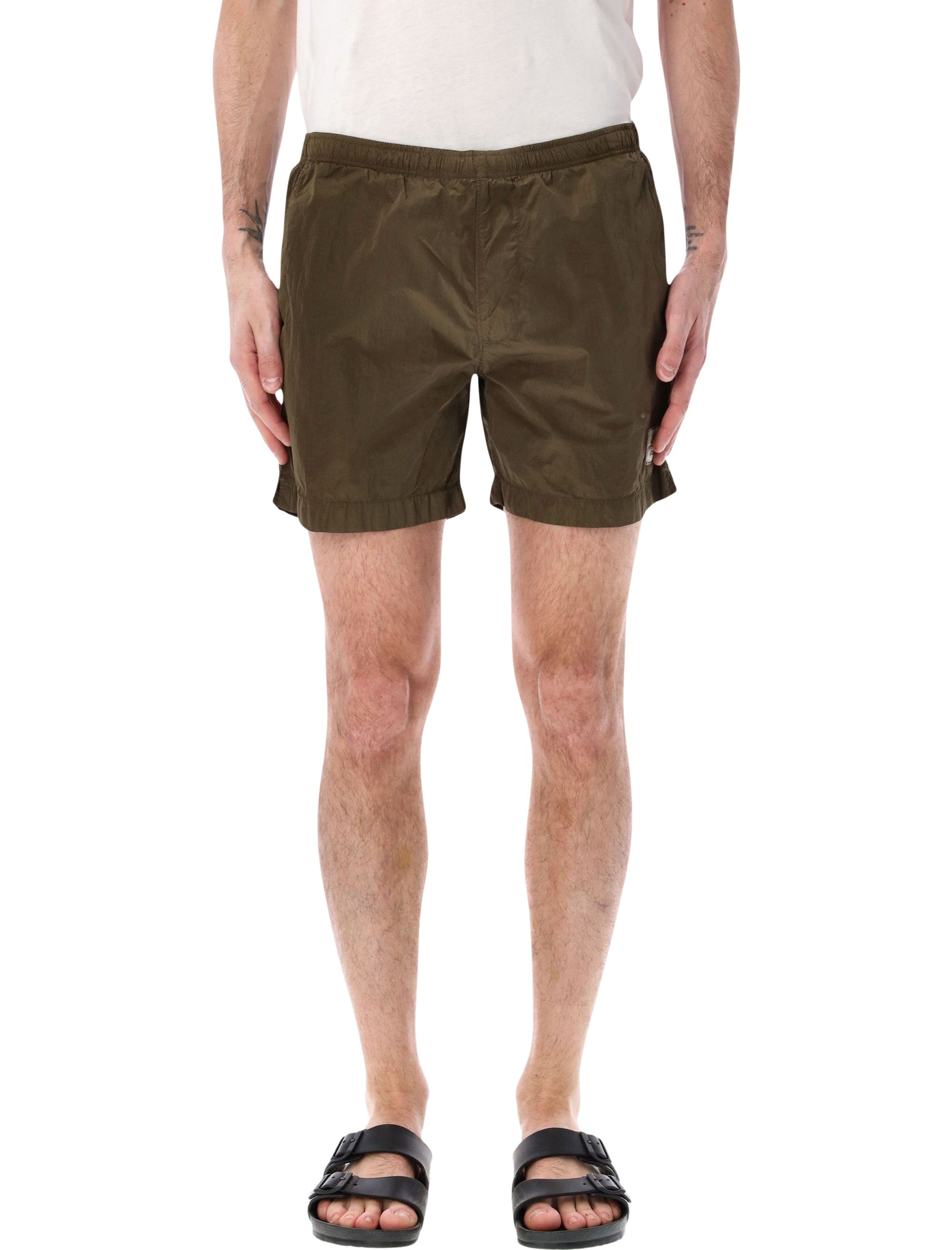 C.p. Company Beachwear Boxer Shorts Ivy Green Polyamide Swimwear