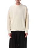 Studio Nicholson Combo Knit Sweater Parchment Cotton