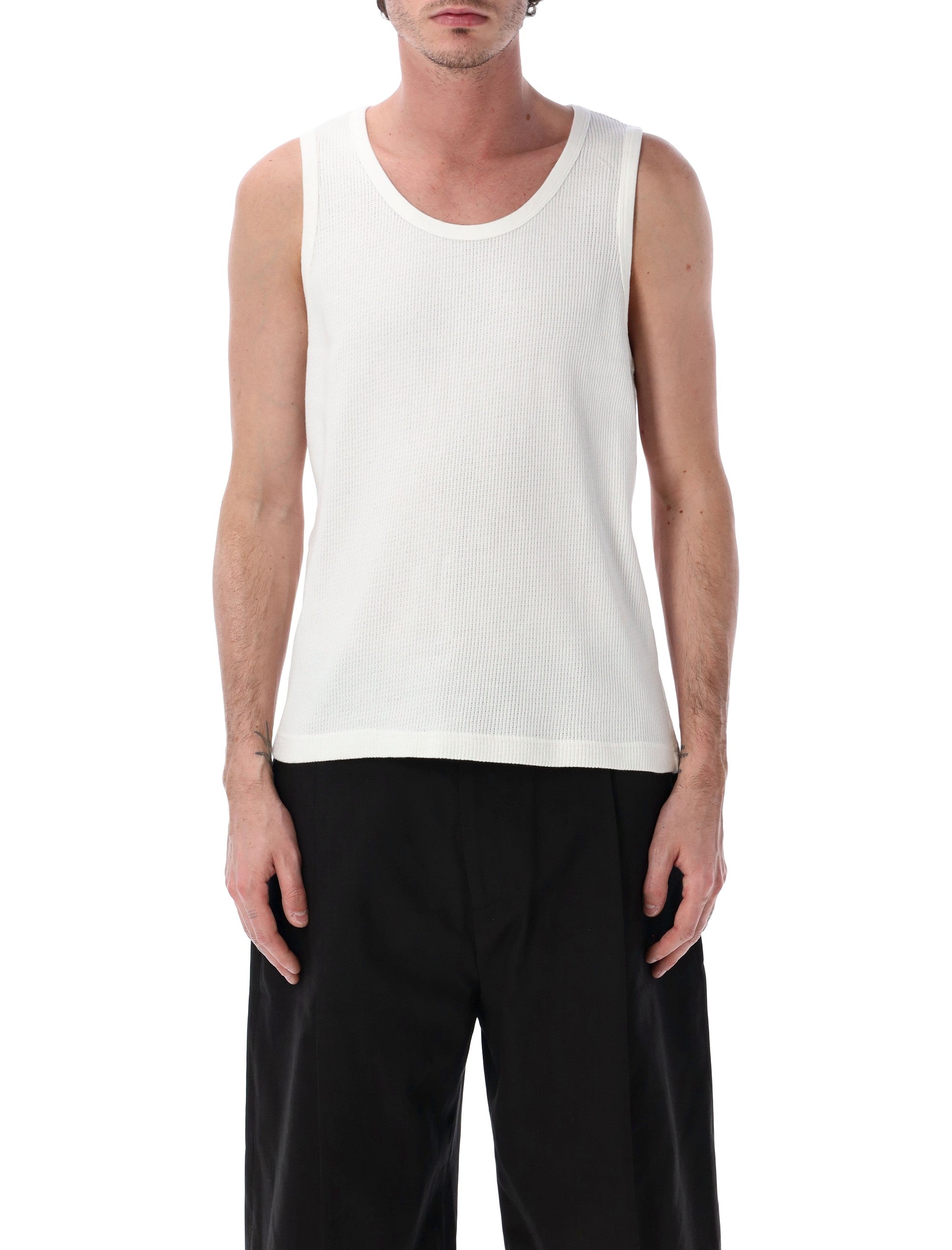 Studio Nicholson Razim Cotton Jersey Tank Parchment