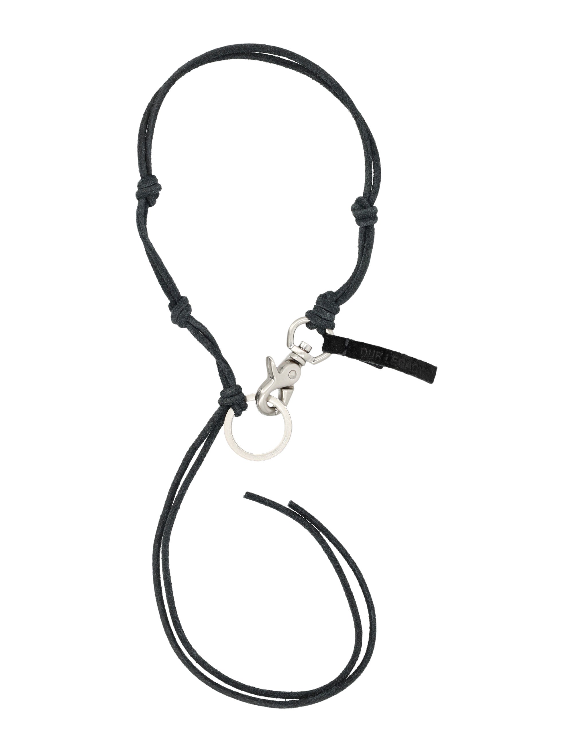 Our Legacy leather Ladon keyring Black Cow