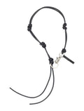 Our Legacy Udon Ladon Leather Necklace Black Cow