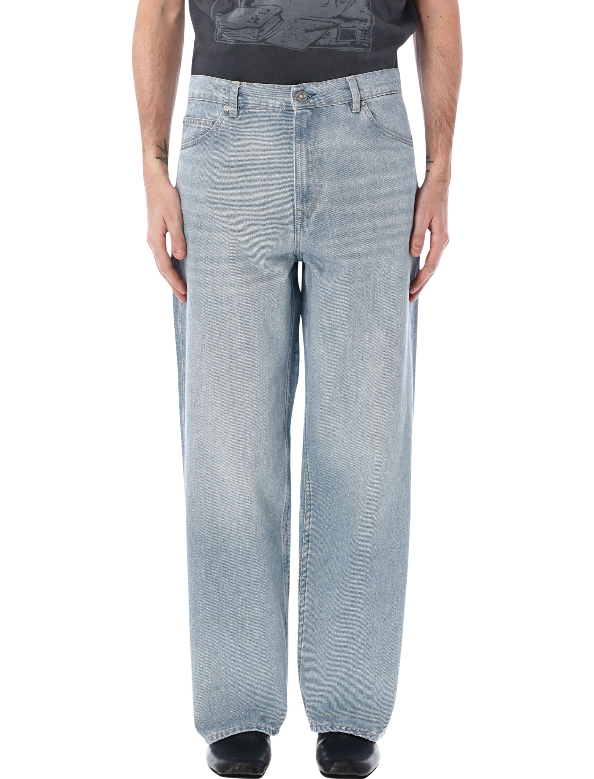 Our Legacy Vast Cut wide-leg jeans Light Blue Cotton