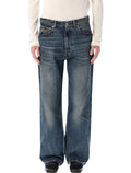 Our Legacy Third Cut wide straight jeans Blue Wash Cotton