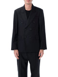 Our Legacy unconstructed DB wool blazer Black Lining