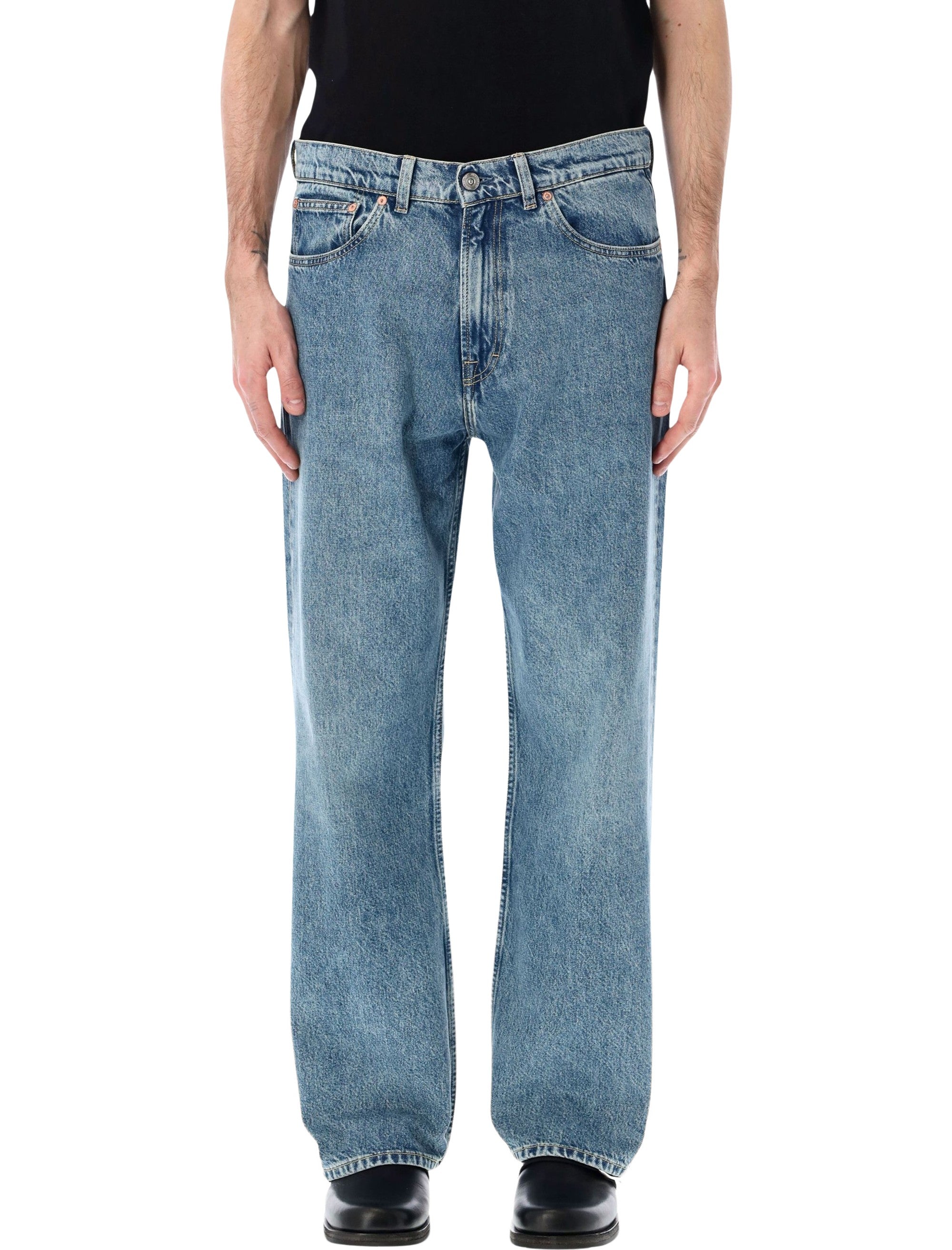 ur Legacy Third Cut blue tech denim pants Wash Cotton Jean