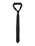 Lardini Wool and Mohair Tie Nero Pure Virgin