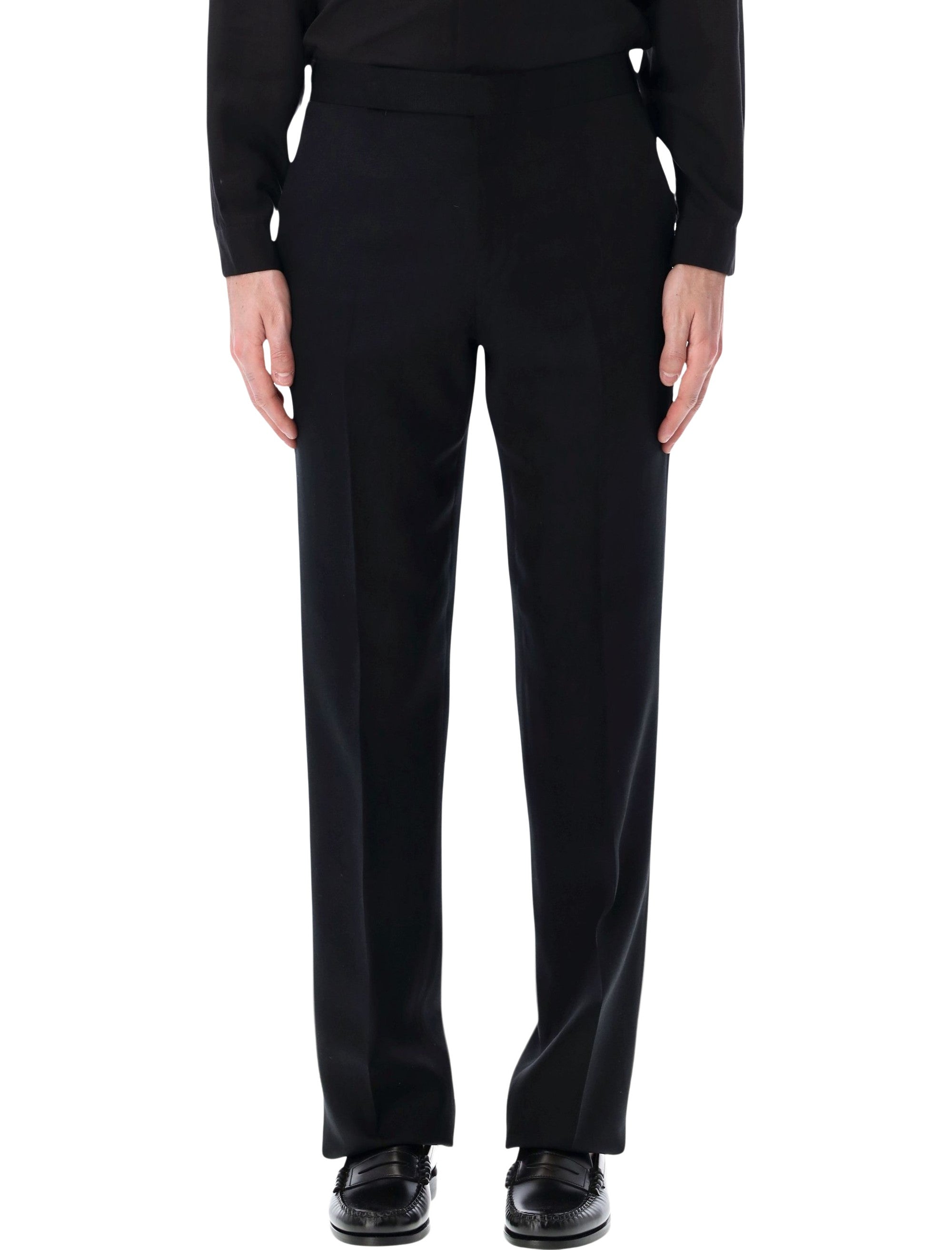 Lardini black EcoVero elegant trousers Viscose Pant