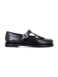Sebago Angelina tale black leather moccasins Upper Loafers