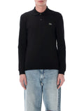 Lacoste long-sleeve classic polo Black Cotton Tshirt