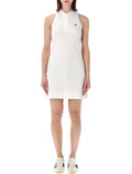 Lacoste Sleeveless Cotton Polo Dress White
