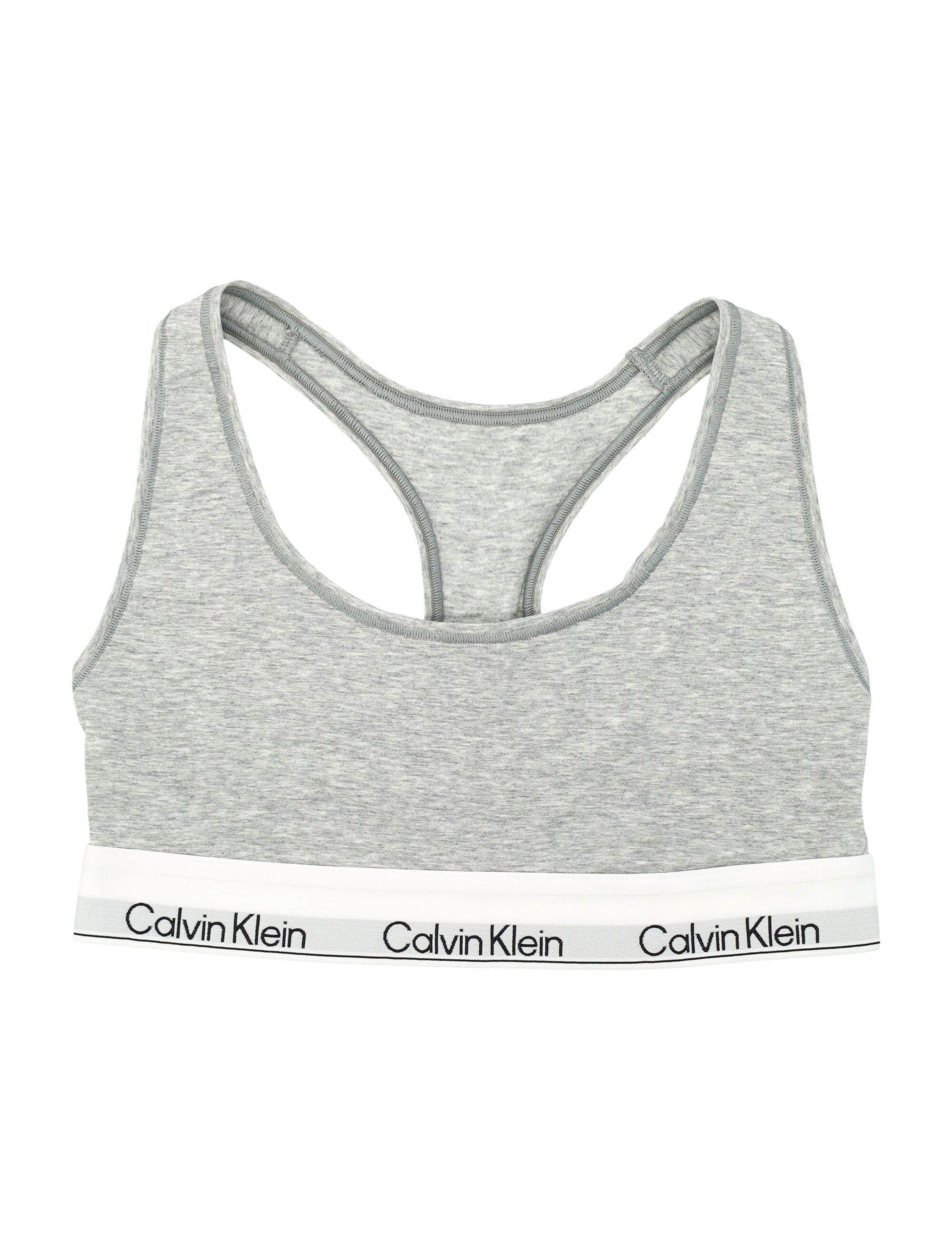 Calvin Klein icon cotton modal unlined bralette Grey Bra