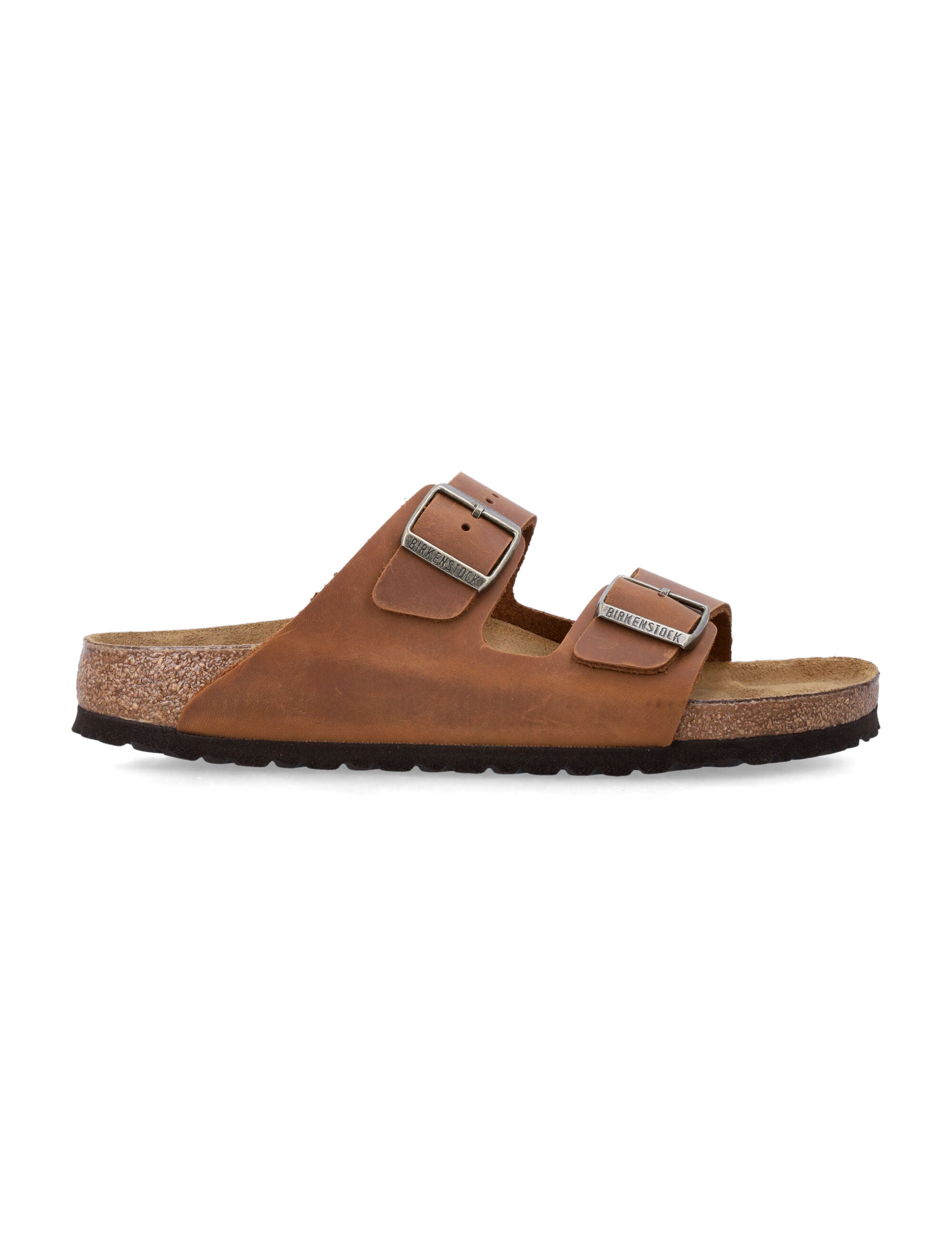 Birkenstock Arizona oiled leather sandals cognac Upper