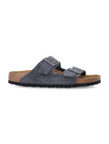 Birkenstock Arizona Charcoal Suede Sandals Upper