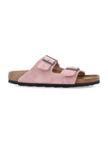 Birkenstock Arizona Pink Suede Sandals Clay Upper
