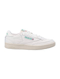Reebok Club C 85 Vintage Leather Sneakers White And Green Top Chalk Upper