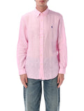 Polo Ralph Lauren custom-fit linen shirt Pink