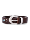 Mancini 1979 Alfred studded leather belt H 30 Testa Di Moro