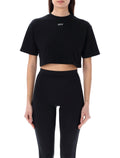 Off-White black cropped tee Cotton Tshirt