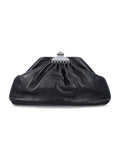 Marc Jacobs medium Glam leather clutch Black Lamb