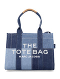 Marc Jacobs The Large Tote Patchwork Denim Bag Blue Cotton