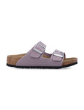 Birkenstock Arizona Kids Birko-Flor® Nubuck Sandals Faded Purple Upper