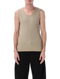 Lemaire cotton linen rib tank Sage Top