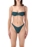 Oséree Swimwear Lumière balconette bikini Peacock Polyamide