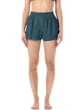 Oséree Swimwear Lumière lurex shorts Peacock Polyamide