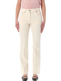 Valentino Garavani flared denim jeans Ecru Cotton
