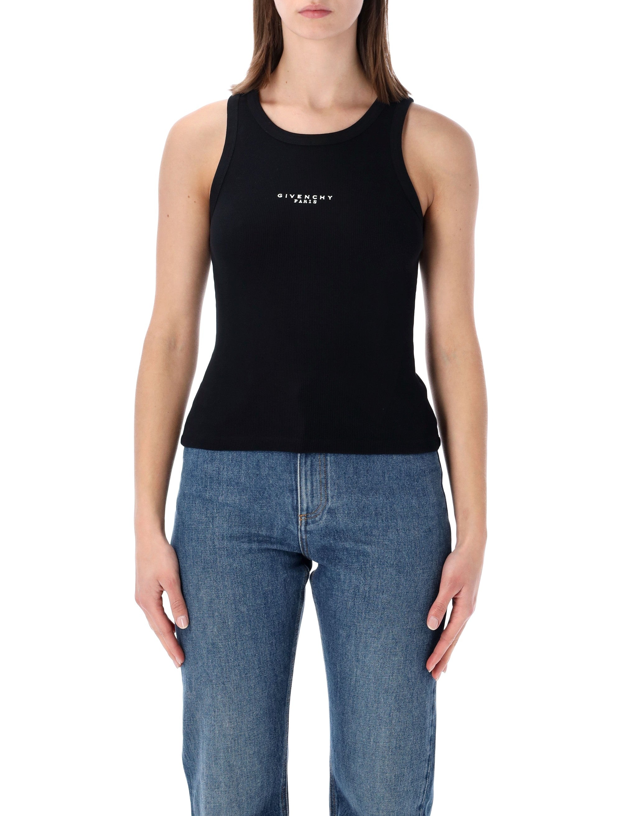 Givenchy Paris cotton tank top Black