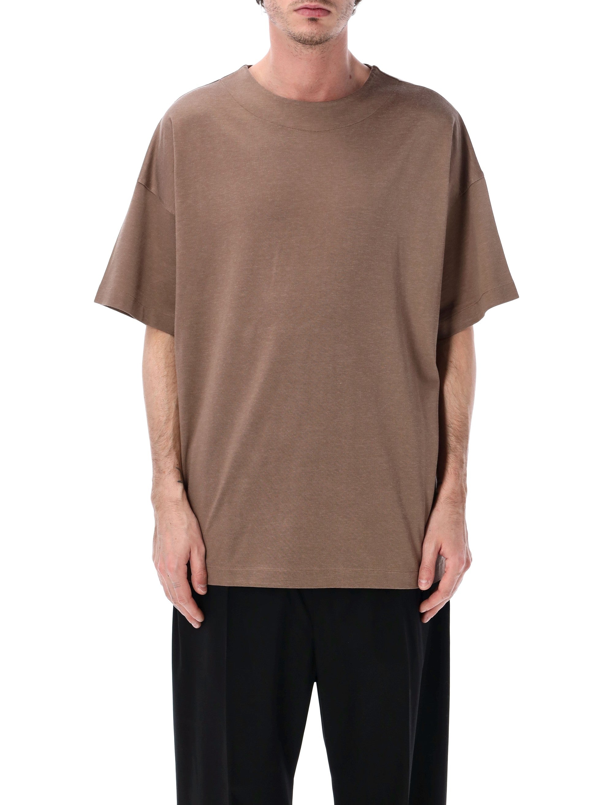 Fear Of God Cotton Viscose Clean Neck Tee Dune Pearl T-shirt