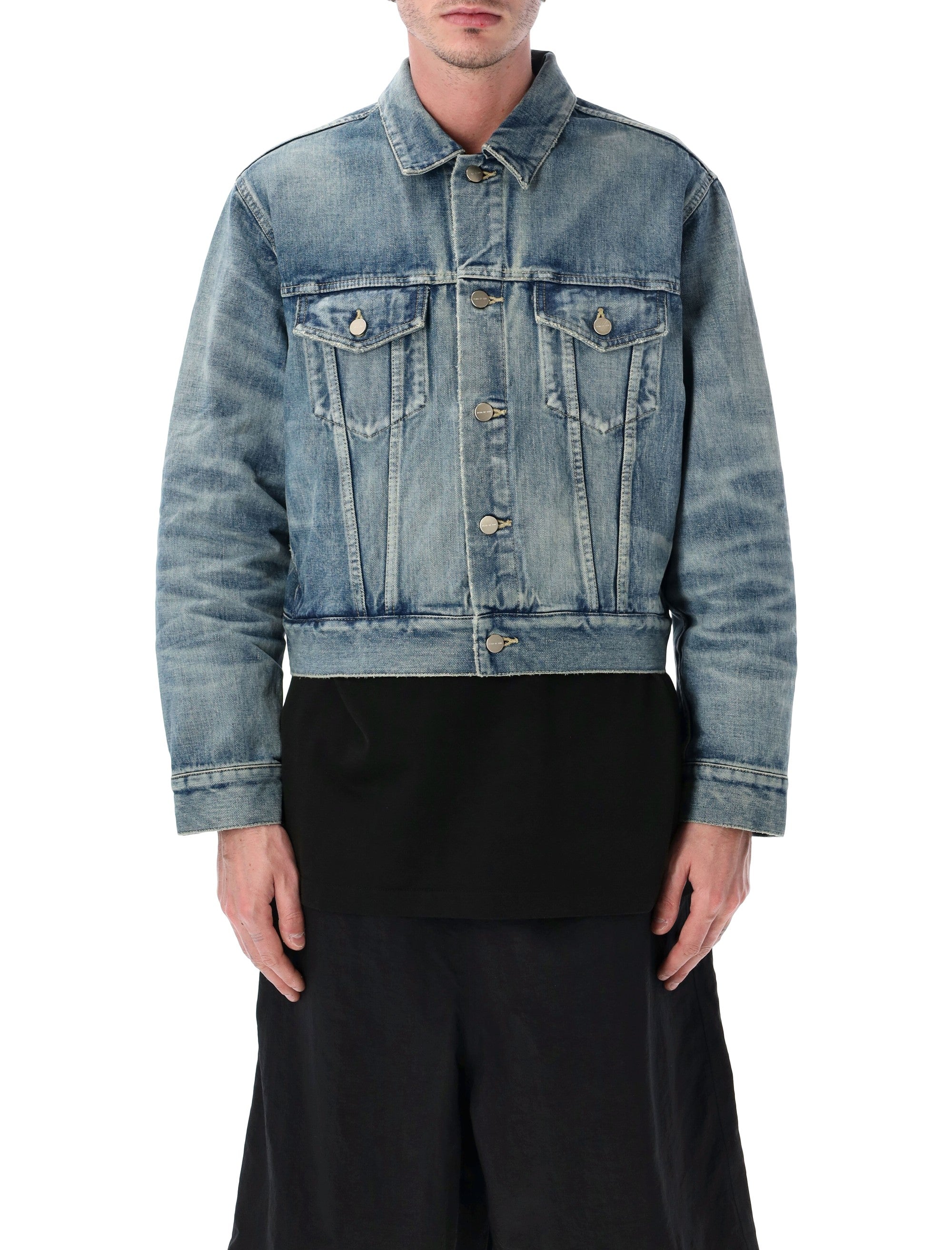 Fear Of God Japanese Selvedge Trucker Jacket Vintage Indigo Cotton