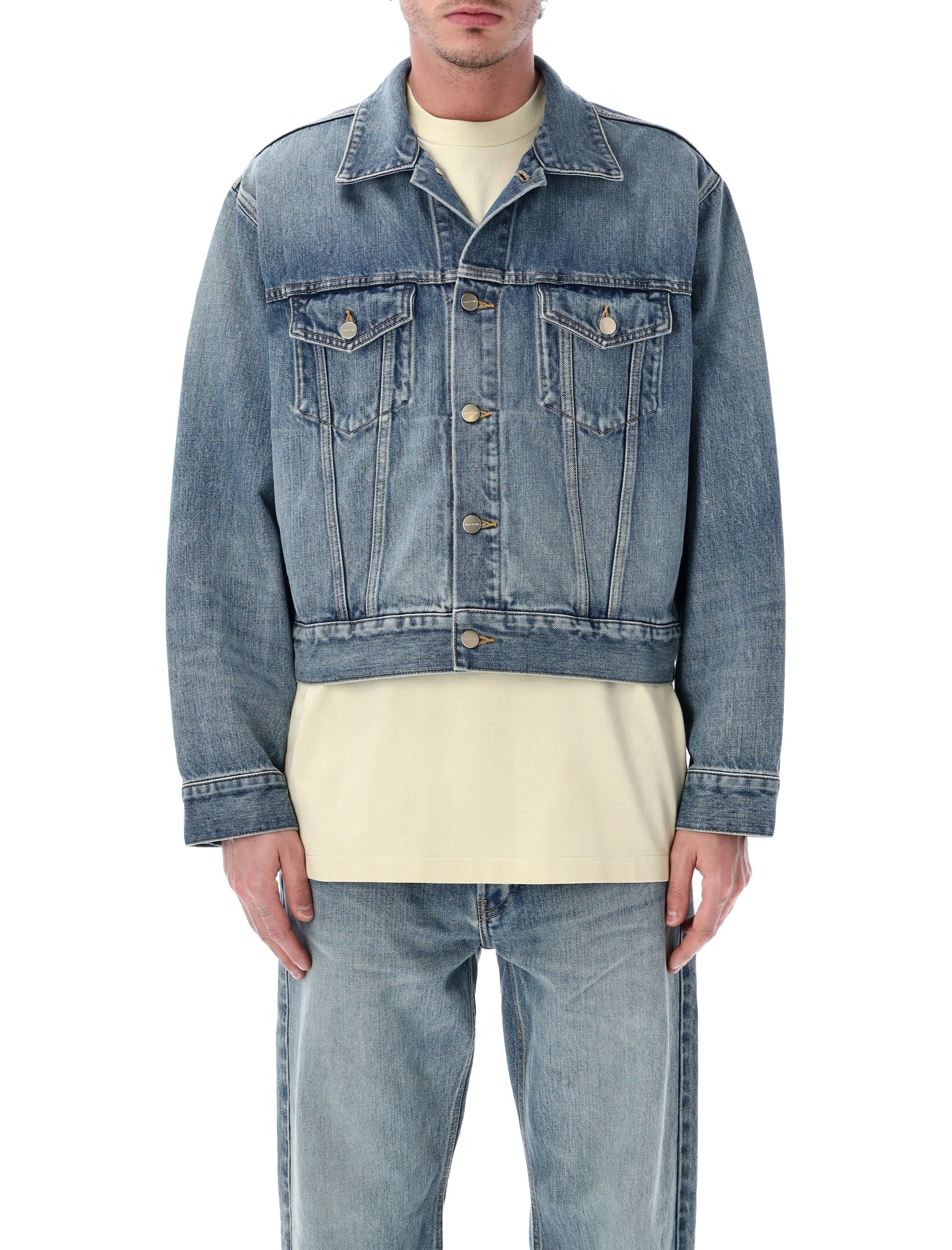Fear Of God Classic Trucker Denim Jacket Medium Indigo Cotton